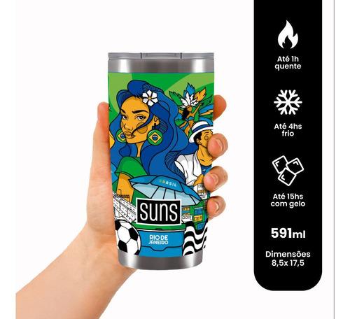 Copo térmico SUNS, um produto importado do ecossistema